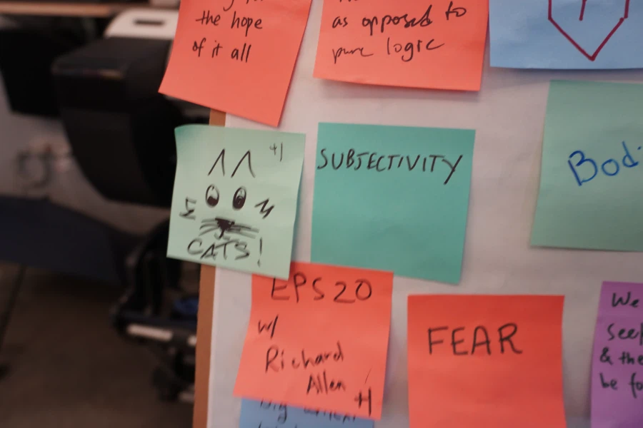 Survey board note: Subjectivity, and hope as opposed to pure logic